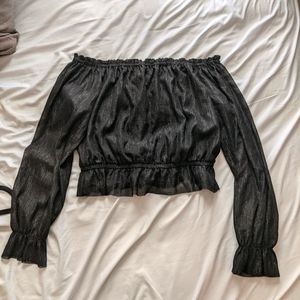 Off Shoulder Long Sleeve Top